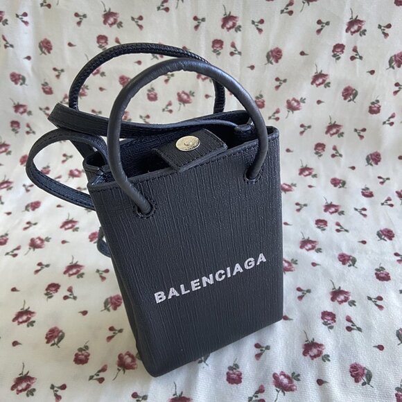 Balenciaga Black Square Shoulder Handbag - Picture 1 of 5